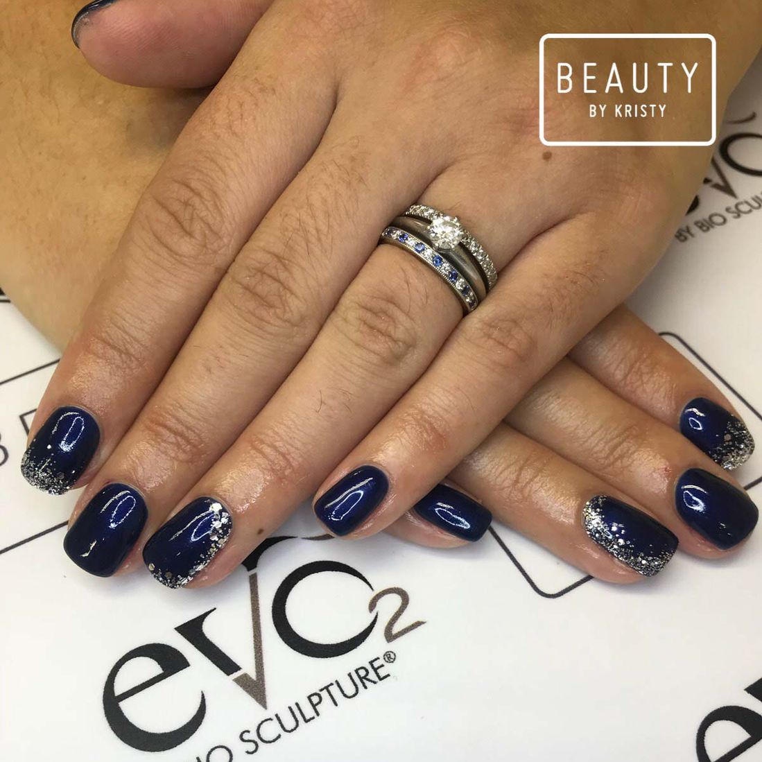 blue nails